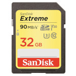 Карта памяти SANDISK SDHC Extreme 32GB UHS-I U3 Class 10 (SDSDXVE-032G-GNCIN)