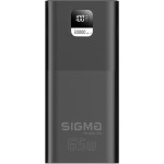 Повербанк SIGMA SI30A6QLX 65W 30000mAh Black