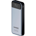 Повербанк SIGMA SI30A7QLX 130W 30000mAh Silver
