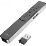 Лазерна указка HOCO GM202 Smart PPT Page Turning Pen Red Beam Black/Silver