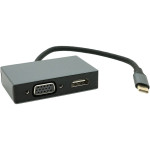 Адаптер VOLTRONIC USB-C to HDMI/VGA 0.23м Gray