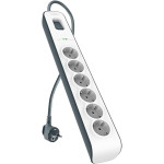 Мережевий фільтр BELKIN Surge Protector White, 6 розеток, 2м (BSV603VF2M-V2)