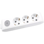 Розетковий блок із заземленням PANASONIC X-Tendia Gray, 3 розетки (WLTA04302GR-UA)