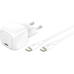 Зарядний пристрій BELKIN Boost Up Charge Compact 30W USB-C Wall Charger White w/Type-C cable (WCA008KQ1MWH-B6)