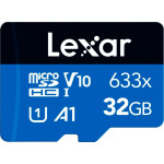 Карта пам'яті LEXAR microSDHC High Performance 633x 32GB UHS-I V10 A1 Class 10 (LMS0633032G-BNNNG)