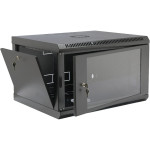 Настенный шкаф 19" CMS UA-MGSW1L64B (6U, 602x400мм, RAL9005)