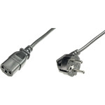 Кабель живлення DIGITUS CEE 7/7 - C13 75см (AK-440109-008-S)