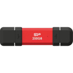 Портативний SSD диск SILICON POWER DS72 250GB USB3.2 Gen2 Red (SP250GBUC3S72VPR)
