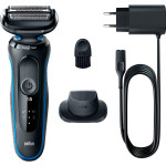 Електробритва BRAUN Series 5 51-B1200s Flex Wet & Dry Black/Blue (81770273)