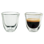 Набор стаканов с двойными стенками DELONGHI Espresso 2x60мл (DLSC310)