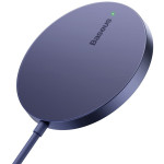 Бездротовий зарядний пристрій BASEUS Simple Mini3 Magnetic Wireless Charger 15W Dusty Purple (CCJJ040205)