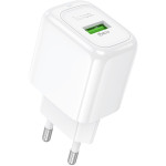 Зарядний пристрій HOCO CS52A Surplus 1xUSB-A, QC3.0, 18W White (HOCO CS52A/W)