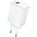 Зарядний пристрій FONENG EU64 1xUSB-A 18W Fast Charger White