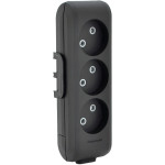 Розетковий блок PANASONIC X-Tendia Black, 3 розетки (WLTB02302BL-UA)