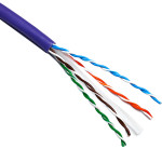 Кабель мережевий EXCEL NET UTP Cat.6 LSOH 4x2x0.51 CU фіолетовий 305м