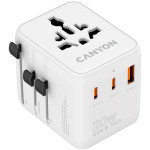 Універсальний зарядний пристрій CANYON OnTour 20 GaN III Universal Travel Adapter White (CNS-TA20W1005W)