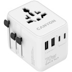 Універсальний зарядний пристрій CANYON OnTour 70 GaN III Universal Travel Adapter White (CNS-TA70W1006W)