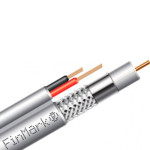 Коаксиальный кабель с питанием FINMARK F5967BVwhite-2x0.75power 305м White