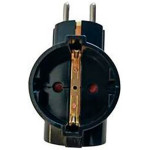 Мережевий розгалужувач 2E 2E-AD0103BK Black, 3 розетки