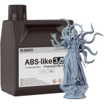 Фотополімерна смола для 3D принтера ELEGOO ABS-Like 3.0+, 2кг, Gray (50.103.0216)