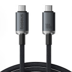 Кабель BASEUS Crystal Shine USB3.2 Full-Featured Fast Charging Data Cable USB-C to USB-C 100W 1.5м Black (P10318204111-00)