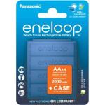 Акумулятор PANASONIC Eneloop + Case AA 2000mAh 4шт/уп (BK-3MCDE/4CP+CASE)
