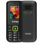 Мобільний телефон SIGMA MOBILE X-style 171 Mini Black/Green (4827798813720)