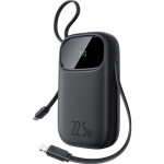 Повербанк BASEUS EnerFill FC31 QPow3 Digital Display with 2 Built-in Cables 22.5W 20000mAh Cosmic Black (P10082107123-00)
