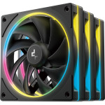 Комплект вентиляторов DEEPCOOL FL12 SE ARGB Black 3-Pack (R-FL12SE-BKAPN3-G)
