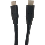 Кабель KINGDA USB 2.0 Type-C M/M, 60W, 1м Black (KD-UCUC3002-1M)