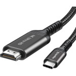 Кабель COLORWAY 4K@60Hz USB-C to HDMI v2.0 2м Black (CW-CBCHD077-BK)