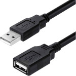 Кабель-подовжувач COLORWAY USB2.0 AM/AF 1.8м Black (CW-CBUF076-BK)