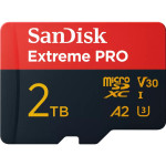 Карта пам'яті SANDISK microSDXC Extreme Pro 2TB UHS-I U3 V30 A2 Class 10 + SD-adapter (SDSQXCD-2T00-GN6MA)