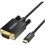 Кабель CHOETECH USB-C to VGA 1.8м Black (XCV-1801-BK)