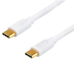 Кабель ATCOM USB CM/CM PD/QC 60W 3A 0.3м White (AT-C03)