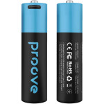 Акумулятор PROOVE Compact Energy AA 2400mAh, USB-C заряджання 2шт/уп