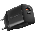 Зарядний пристрій AXAGON 1xUSB-A QC4.0, 1xUSB-C PD30W PPS Black
