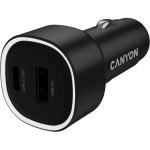 Автомобільний зарядний пристрій CANYON OnDrive 85 1xUSB-C, 1xUSB-A, PD3.0 65W, QC3.0 18W Black (CNE-CCABR8AC)