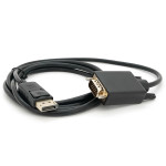 Конвертер відеосигналу VOLTRONIC DisplayPort - VGA 1.8м Black