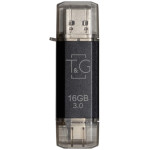 Флешка 16GB T&G 009 Star Series USB 3.2 Type-C/USB-A Black (TG009TC-16GBK3)