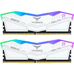 Модуль пам'яті TEAM T-Force Delta RGB DDR5 DDR5 6000MHz 32GB Kit 2x16GB White (FF8D532G6000HC30DC01)