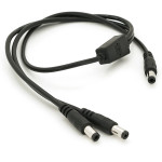 Розгалужувач живлення VOLTRONIC DC-M to 2xDC-M (5.5x2.5мм) 50см (YT-DC-M=>2XDC-M-50/37003)