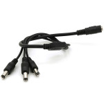 Розгалужувач живлення VOLTRONIC DC-F to 3xDC-M (5.5x2.5мм) 40см (YT-DC-F=>3XDC-M-40/32075)