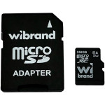 Карта пам'яті WIBRAND microSDXC 256GB UHS-I U3 Class 10 + SD-adapter (WICDHU3/256GB-A)