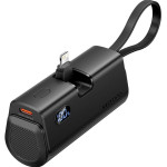 Повербанк VENTION USB-C In/Out, LED display, with built-in Lightning cable 22.5W 4800mAh Black (FHRB0)