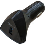 Автомобільний зарядний пристрій PATRON Quick Charge 3.0 1xUSB Black