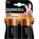 Батарейка DURACELL Plus D 2шт/уп (5000394141988)