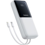 Повербанк BASEUS Lipow 20000mAh 22.5W with Built-In Lightning/USB-C cable 20000mAh White (P10079102213-00)