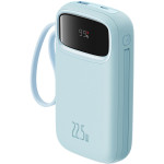 Повербанк BASEUS QPow 2 Dual-Cable Digital Display Fast Charge Power Bank 22.5W 20000mAh Blue (P10055002313-00)