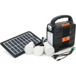 Ліхтар кемпінговий з BT-колонкою VOLTRONIC EP-396 with Solar Panel + LED Lamp Black